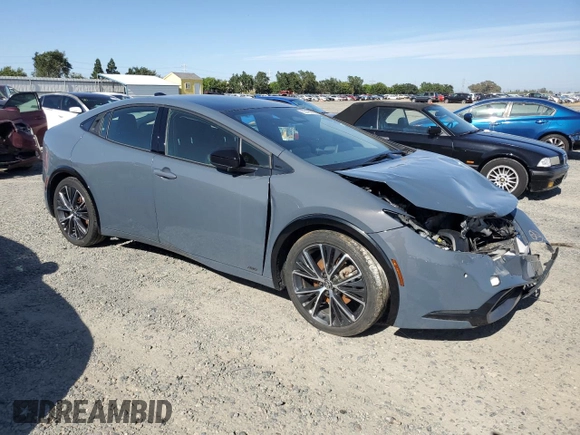 2023 Toyota Prius LE with VIN JTDADABU6P3004738, listed as a Copart auction lot 55495865 with Not Provided miles and Clean Title. Bid and sale history available at DreamBid. Image 4.