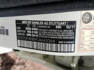2012 Mercedes-Benz C 250 Sport с VIN WDDGF4HB9CA643364, выставлен на аукционе Copart как лот 64761775 с пробегом 135 139 миль миль и Списание • Salvage title. История ставок и продаж доступна на DreamBid. Изображение 12.