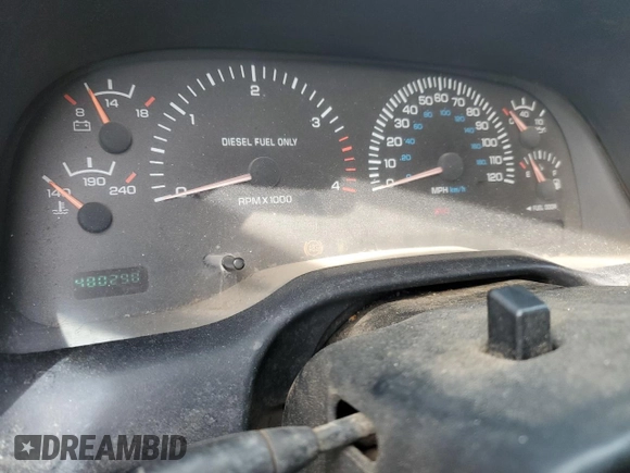 1999 Dodge Ram 2500 with VIN 1B7KF2366XJ524776, listed as a Copart auction lot 44601025 with 480,298 mi miles and Salvage Title. Bid and sale history available at carsss.com. Image 9.