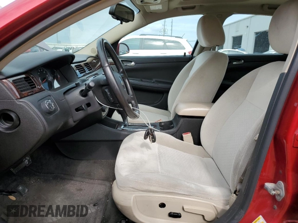 2012 Chevrolet Impala LT Retail with VIN 2G1WB5E35C1274574, listed as a Copart auction lot 54489495 with 167,911 mi miles and Salvage Title. Bid and sale history available at DreamBid. Image 7.