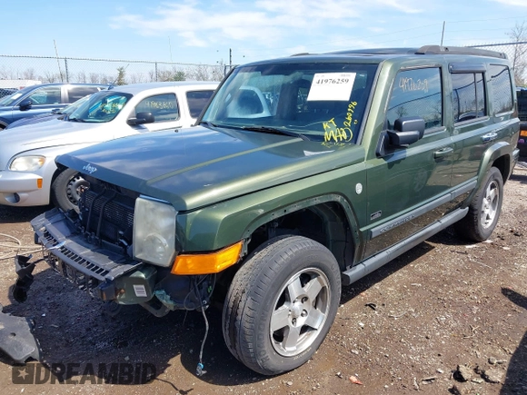 2007 Jeep Commander Sport with VIN 1J8HG48P97C691117, listed as a IAAI auction lot 41976259 with 260,996 mi miles. Bid and sale history available at carsss.com. Image 2.