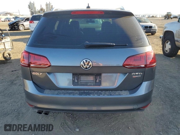 2015 Volkswagen Golf SportWagen TDI SEL with VIN 3VWCA7AU0FM506807, listed as a Copart auction lot 44345945 with 192,568 mi miles and Salvage Title. Bid and sale history available at carsss.com. Image 6.