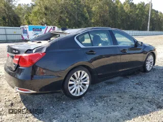 2014 Acura RLX Tech Pkg with VIN JH4KC1F58EC007419, listed as a Copart auction lot 75606064 with 175,531 mi miles and Salvage Title. Bid and sale history available at carsss.com. Image 3.