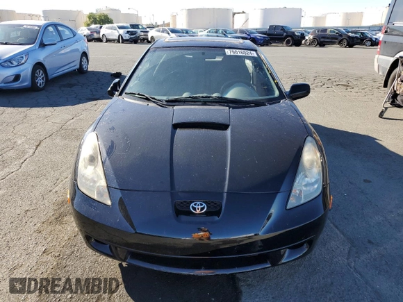 2000 Toyota Celica GT with VIN JTDDR32TXY0022339, listed as a Copart auction lot 79016024 with 161,429 mi miles and Salvage Title. Bid and sale history available at carsss.com. Image 5.