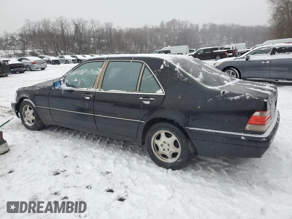 1999 Mercedes-Benz S-Class with VIN WDBGA43G5XA432341, listed as a Copart auction lot 43944135 with 0 mi miles and Salvage Title. Bid and sale history available at carsss.com. Image 2.
