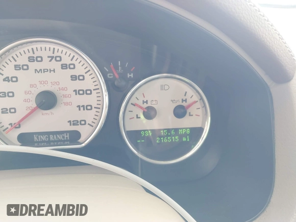 2008 Ford F-150 XLT with VIN 1FTPW12V28KC19876, listed as a IAAI auction lot 41877096 with 216,515 mi miles. Bid and sale history available at carsss.com. Image 7.