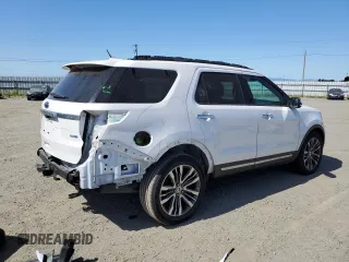 2018 Ford Explorer Platinum with VIN 1FM5K8HT0JGB57111, listed as a Copart auction lot 58837685 with 106,845 mi miles and Salvage title. Bid and sale history available at DreamBid. Image 3.