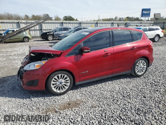 2017 Ford C-Max SE with VIN 1FADP5AU2HL117185, listed as a Copart auction lot 50400125 with 90,133 mi miles and Salvage Title. Bid and sale history available at carsss.com. Image 1.
