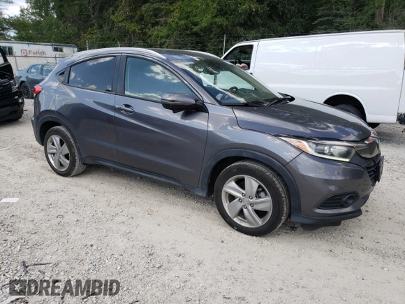 2019 Honda HR-V EX-L with VIN 3CZRU6H70KM715211, listed as a Copart auction lot 67448444 with 40,961 mi miles and Salvage Title. Bid and sale history available at carsss.com. Image 4.