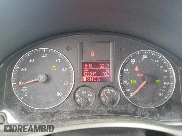 2009 Volkswagen Jetta SE с VIN 3VWRZ71K09M152289, выставлен на аукционе Copart как лот 56928795 с пробегом 103 347 миль миль и Списание • Salvage title. История ставок и продаж доступна на DreamBid. Изображение 9.