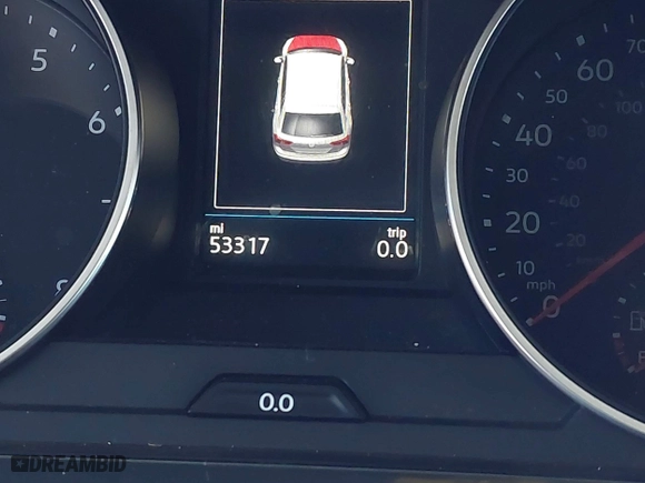 2018 Volkswagen Tiguan S with VIN 3VV1B7AX6JM024225, listed as a IAAI auction lot 41751253 with 53,317 mi miles. Bid and sale history available at carsss.com. Image 16.