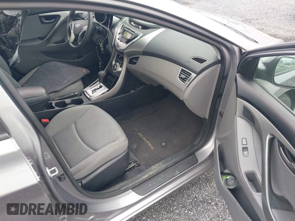 2012 Hyundai Elantra Limited with VIN KMHDH4AE2CU433033, listed as a IAAI auction lot 42006893 with 124,892 mi miles. Bid and sale history available at carsss.com. Image 5.