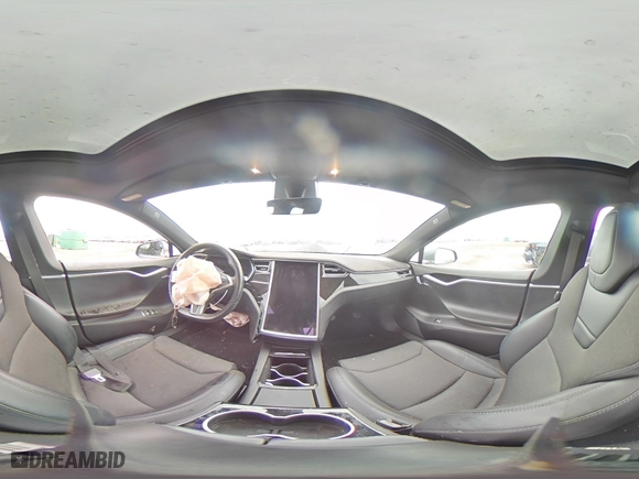 2017 Tesla Model S 100D with VIN 5YJSA1E21HF198168, listed as a Copart auction lot 46792725 with 0 mi miles and Salvage Title. Bid and sale history available at carsss.com. Image 13.