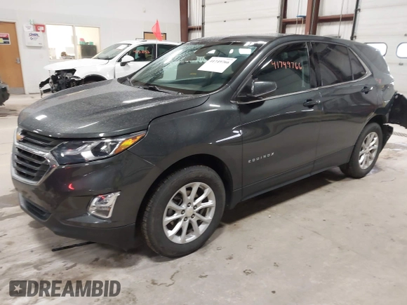 2020 Chevrolet Equinox LT with VIN 3GNAXJEV2LL337620, listed as a IAAI auction lot 41749766 with 57,461 mi miles and . Bid and sale history available at DreamBid. Image 17.