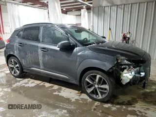 2019 Hyundai Kona Ultimate with VIN KM8K5CA50KU390434, listed as a Copart auction lot 41604145 with 74,743 mi miles and Salvage Title. Bid and sale history available at carsss.com. Image 4.