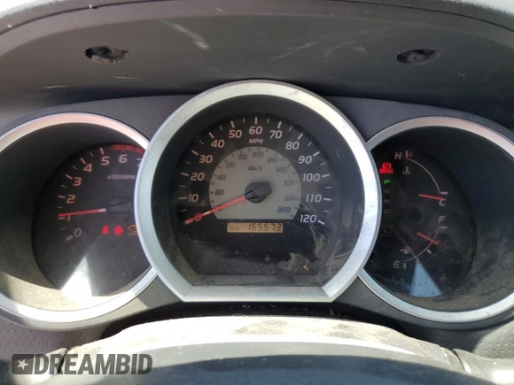 2005 Toyota Tacoma PreRunner with VIN 5TETU62N05Z047131, listed as a Copart auction lot 61256985 with 165,573 mi miles and Salvage title. Bid and sale history available at DreamBid. Image 9.