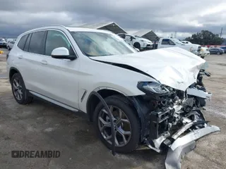 2024 BMW X3 sDrive30i with VIN 5UX43DP00R9W45986, listed as a IAAI auction lot 41725475 with 5,054 mi miles and . Bid and sale history available at DreamBid. Image 1.