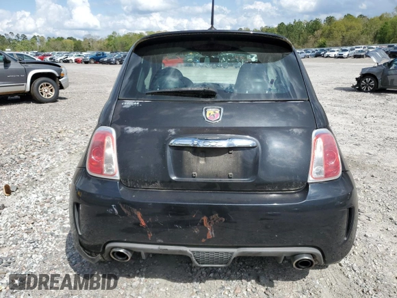 2013 FIAT 500 Abarth with VIN 3C3CFFFH9DT611251, listed as a Copart auction lot 51603025 with 62,190 mi miles and Salvage title. Bid and sale history available at DreamBid. Image 6.