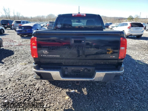 2021 Chevrolet Colorado 2WD Work Truck with VIN 1GCGSBEN6M1108521, listed as a Copart auction lot 88315455 with 91,696 mi miles and Salvage title. Bid and sale history available at DreamBid. Image 6.