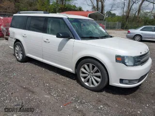 2014 Ford Flex SEL with VIN 2FMGK5C82EBD10918, listed as a IAAI auction lot 41966299 with 163,857 mi miles. Bid and sale history available at carsss.com. Image 1.