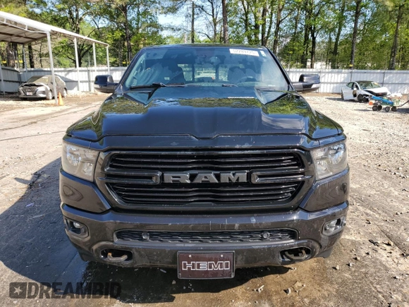 2020 Ram 1500 Big Horn with VIN 1C6SRFFT8LN117665, listed as a Copart auction lot 52289725 with 110,684 mi miles and Salvage title. Bid and sale history available at DreamBid. Image 5.