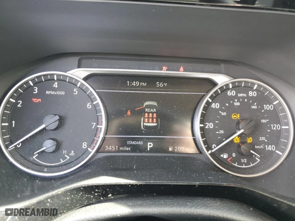 2024 Nissan Pathfinder SV with VIN 5N1DR3BA5RC297501, listed as a Copart auction lot 84883514 with 3,451 mi miles and Clean Title. Bid and sale history available at carsss.com. Image 9.
