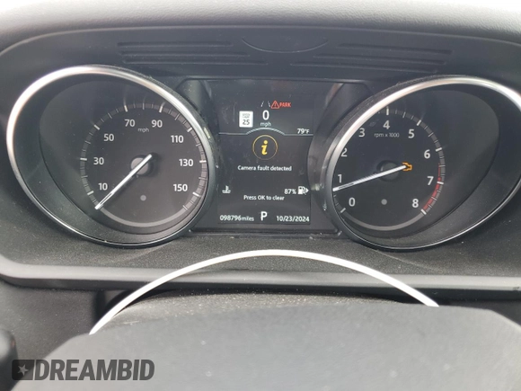 2020 Land Rover Discovery SE with VIN SALRG2RV6L2426662, listed as a Copart auction lot 76928444 with 98,796 mi miles and Salvage Title. Bid and sale history available at DreamBid. Image 9.