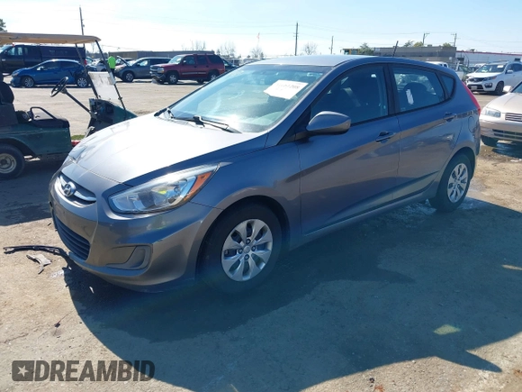 2017 Hyundai Accent SE with VIN KMHCT5AEXHU345127, listed as a IAAI auction lot 41601208 with 155,738 mi miles. Bid and sale history available at carsss.com. Image 2.