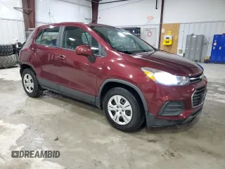 2017 Chevrolet Trax LS with VIN 3GNCJKSB3HL258491, listed as a Copart auction lot 47869575 with 128,613 mi miles and Salvage Title. Bid and sale history available at carsss.com. Image 4.