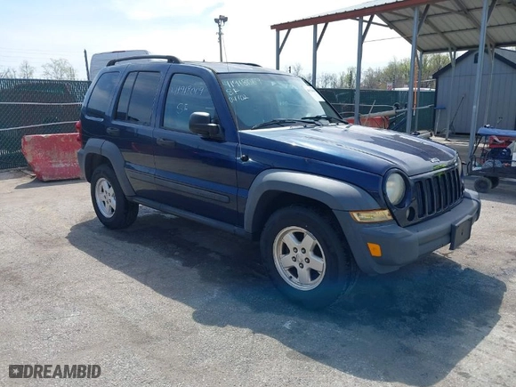 2007 Jeep Liberty Sport with VIN 1J4GL48K77W571053, listed as a IAAI auction lot 41918009 with 162,828 mi miles. Bid and sale history available at carsss.com. Image 1.
