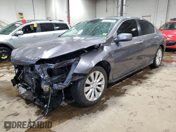 2015 Honda Accord EX-L z VIN 1HGCR2F89FA126518, wystawiony jako Copart lot #55673485 z przebiegiem 124 028 mil mil oraz Szkoda całkowita • Salvage title. Historia ofert i sprzedaży dostępna na DreamBid. Obrazek 1.