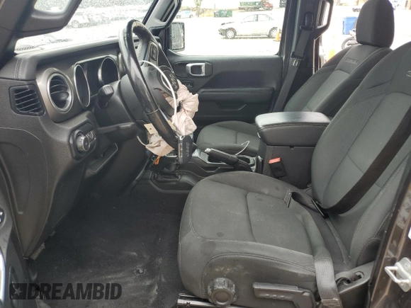 2020 Jeep Wrangler Unlimited Sahara with VIN 1C4HJXEN2LW149623, listed as a Copart auction lot 50906705 with 71,919 mi miles and Salvage title. Bid and sale history available at DreamBid. Image 7.