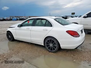 2021 Mercedes-Benz C 300 with VIN W1KWF8DB6MR647917, listed as a Copart auction lot 53898885 with 34,010 mi miles and Salvage title. Bid and sale history available at DreamBid. Image 2.
