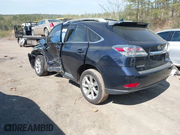 2010 Lexus RX 350 with VIN JTJZK1BA5A2405626, listed as a IAAI auction lot 41906735 with 105,282 mi miles. Bid and sale history available at carsss.com. Image 3.