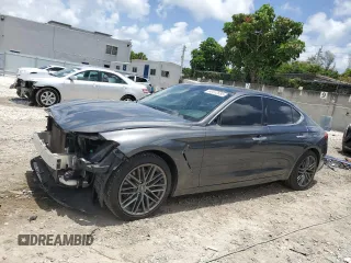 2019 Genesis G70 Advanced with VIN KMTG34LA7KU043961, listed as a Copart auction lot 60412685 with 47,710 mi miles and Salvage title. Bid and sale history available at DreamBid. Image 1.