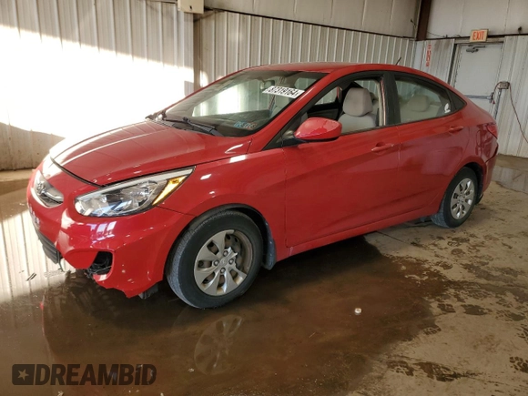 2016 Hyundai Accent SE with VIN KMHCT4AEXGU150637, listed as a Copart auction lot 87319164 with 77,996 mi miles and Salvage Title. Bid and sale history available at carsss.com. Image 1.