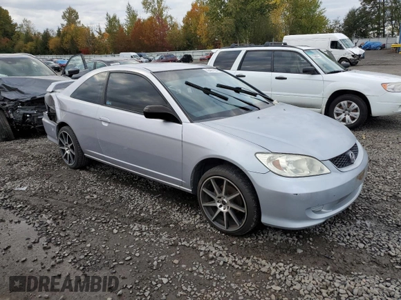 2005 Honda Civic LX with VIN 1HGEM215X5L062688, listed as a Copart auction lot 78461154 with 162,124 mi miles and Salvage Title. Bid and sale history available at DreamBid. Image 4.