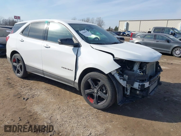 2019 Chevrolet Equinox LT with VIN 2GNAXVEXXK6221349, listed as a IAAI auction lot 41806959 with 129,382 mi miles. Bid and sale history available at carsss.com. Image 1.