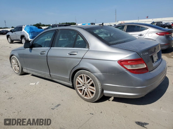 2009 Mercedes-Benz C 300 Sport with VIN WDDGF81X59F208155, listed as a Copart auction lot 62695685 with 92,940 mi miles and Clean title. Bid and sale history available at DreamBid. Image 2.