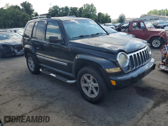2005 Jeep Liberty Limited with VIN 1J8GL58K05W711624, listed as a Copart auction lot 62479315 with 138,904 mi miles and Salvage title. Bid and sale history available at DreamBid. Image 4.