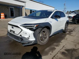 2023 Toyota bZ4X XLE with VIN JTMABABA9PA024814, listed as a Copart auction lot 48112065 with 13,588 mi miles and Salvage Title. Bid and sale history available at DreamBid. Image 1.