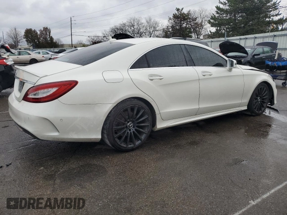 2015 Mercedes-Benz CLS-Class CLS 550 with VIN WDDLJ9BB0FA150843, listed as a Copart auction lot 80978534 with 83,436 mi miles and Salvage Title. Bid and sale history available at carsss.com. Image 3.
