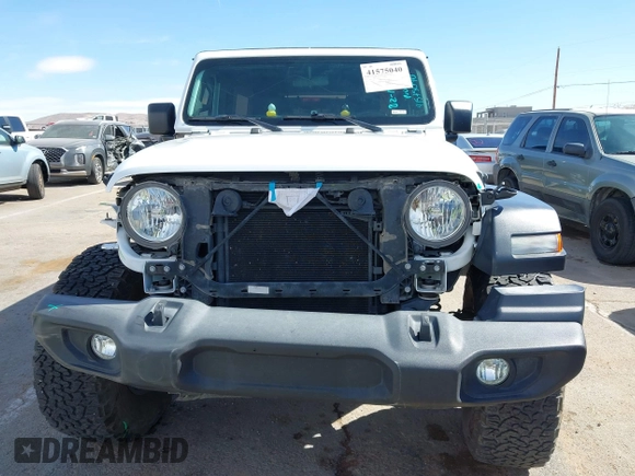 2020 Jeep Wrangler Unlimited Sport with VIN 1C4HJXDG0LW174393, listed as a IAAI auction lot 41575040 with 68,418 mi miles and . Bid and sale history available at DreamBid. Image 13.