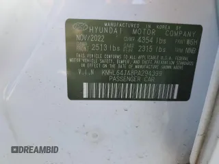 2023 Hyundai Sonata SEL z VIN KMHL64JA8PA294399, wystawiony jako Copart lot #46421685 z przebiegiem 34 988 mil mil oraz Szkoda całkowita • Salvage title. Historia ofert i sprzedaży dostępna na DreamBid. Obrazek 14.