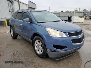 2012 Chevrolet Traverse 1LT with VIN 1GNKRGED1CJ315771, listed as a Copart auction lot 44352535 with 185,871 mi miles and Salvage Title. Bid and sale history available at DreamBid. Image 4.
