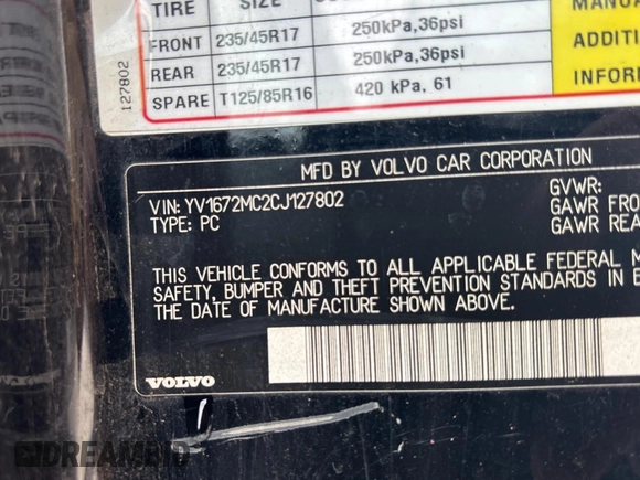 2012 Volvo C70 T5 with VIN YV1672MC2CJ127802, listed as a Copart auction lot 55505505 with 136,610 mi miles and Clean Title. Bid and sale history available at carsss.com. Image 10.