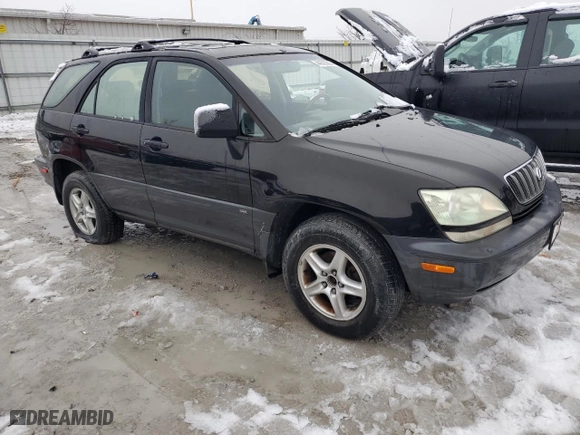 2002 Lexus RX 300 with VIN JTJHF10U820245848, listed as a Copart auction lot 44628965 with 198,690 mi miles and Clean Title. Bid and sale history available at carsss.com. Image 4.