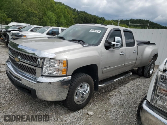 2008 Chevrolet Silverado 3500HD DRW LTZ with VIN 1GCJK33608F165622, listed as a Copart auction lot 68082424 with 0 mi miles and Salvage Title. Bid and sale history available at carsss.com. Image 1.