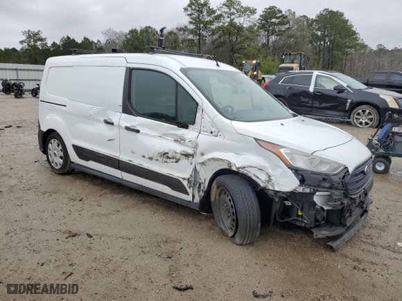 2019 Ford Transit Connect Van XL with VIN NM0LS7E22K1393259, listed as a Copart auction lot 44436835 with NaN miles and Salvage Title. Bid and sale history available at carsss.com. Image 4.