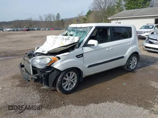 2013 Kia Soul with VIN KNDJT2A52D7762552, listed as a IAAI auction lot 42001216 with 131,944 mi miles. Bid and sale history available at carsss.com. Image 22.